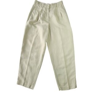 Wilfred Light Cream Chinos wide leg high rise pants size 8